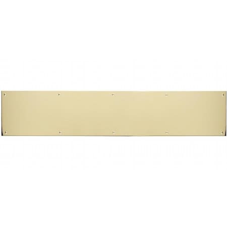 Brass Accents 6 in. x 30 in. Kick Plate Polished Brass-Aluminum Screw Mount A09-P0630-628